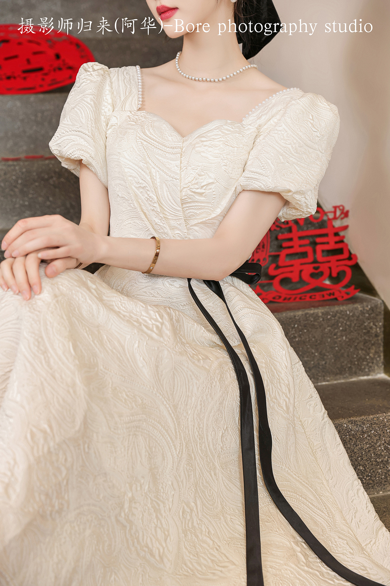 女装伴娘服晚礼服敬酒服新中式极简风简约风电商拍摄