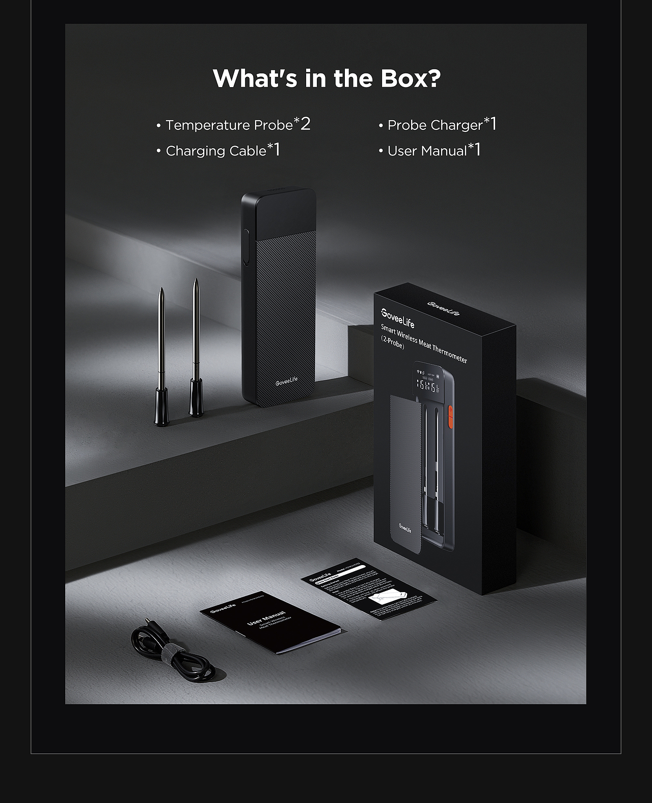 智能无线烤肉温度计