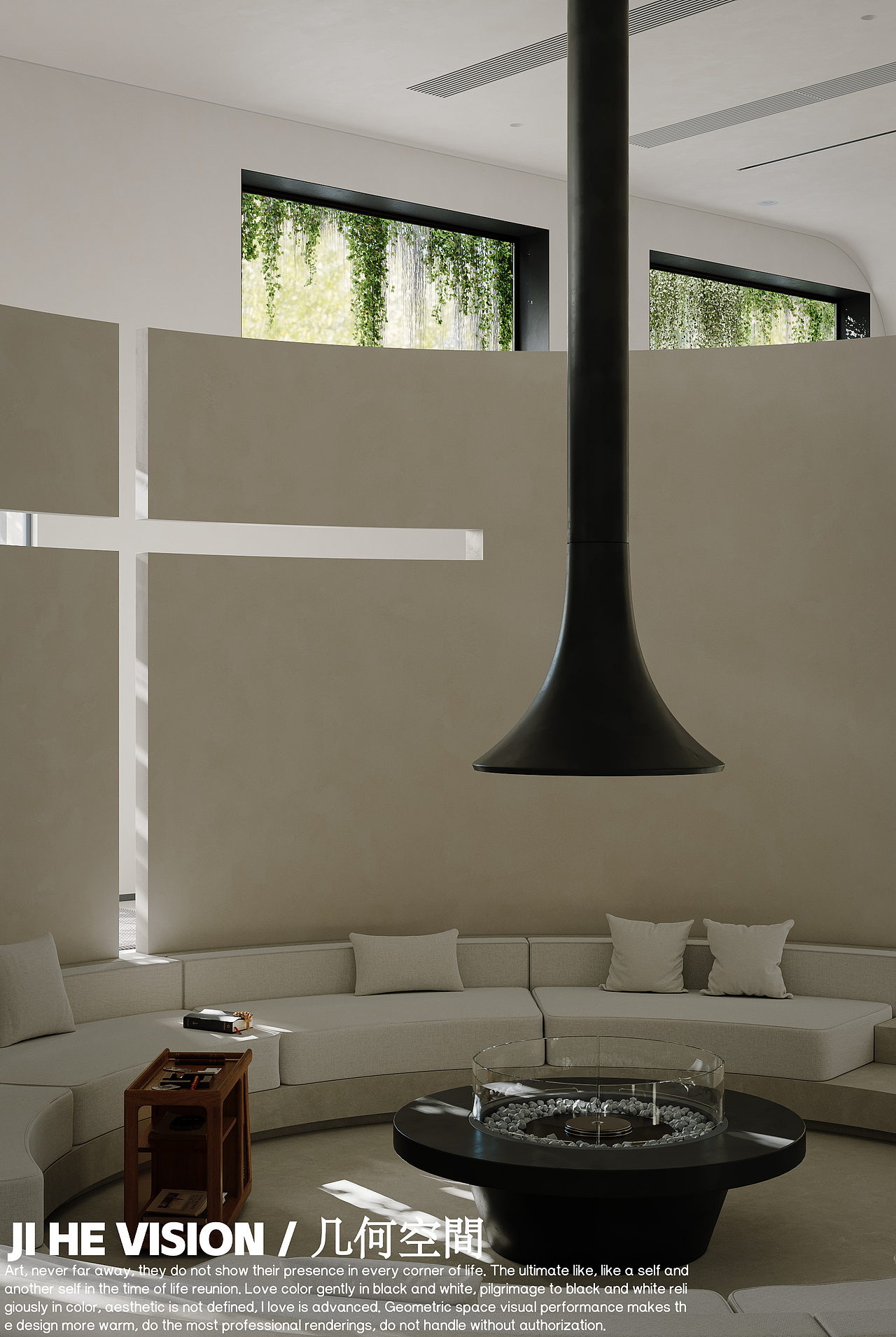 几何空间视觉表现 | 标点设计办公空间-日景篇(1)