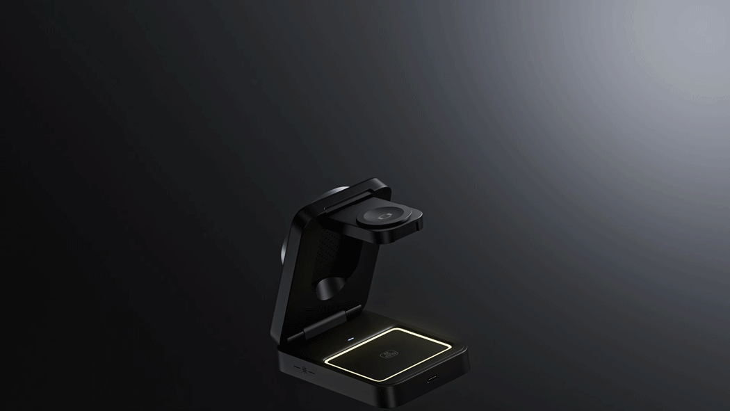 3合1无线充，产品动画渲染（图ZMzgzNTQ3NTky） - 产品 - 站酷设计师太安Taian原创素材 - 站酷ZCOOL