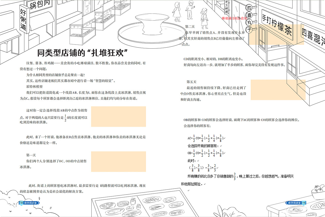 之前绘制的一些杂志插图