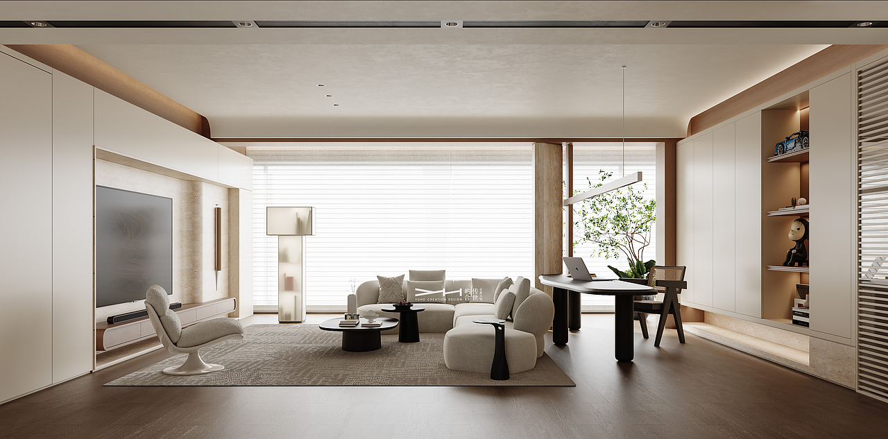 屿合传世 | 万科臻湾汇（图ZMzgzNTUzMzQw） - 家装设计 - 站酷设计师屿合传世空间设计原创素材 - 站酷ZCOOL