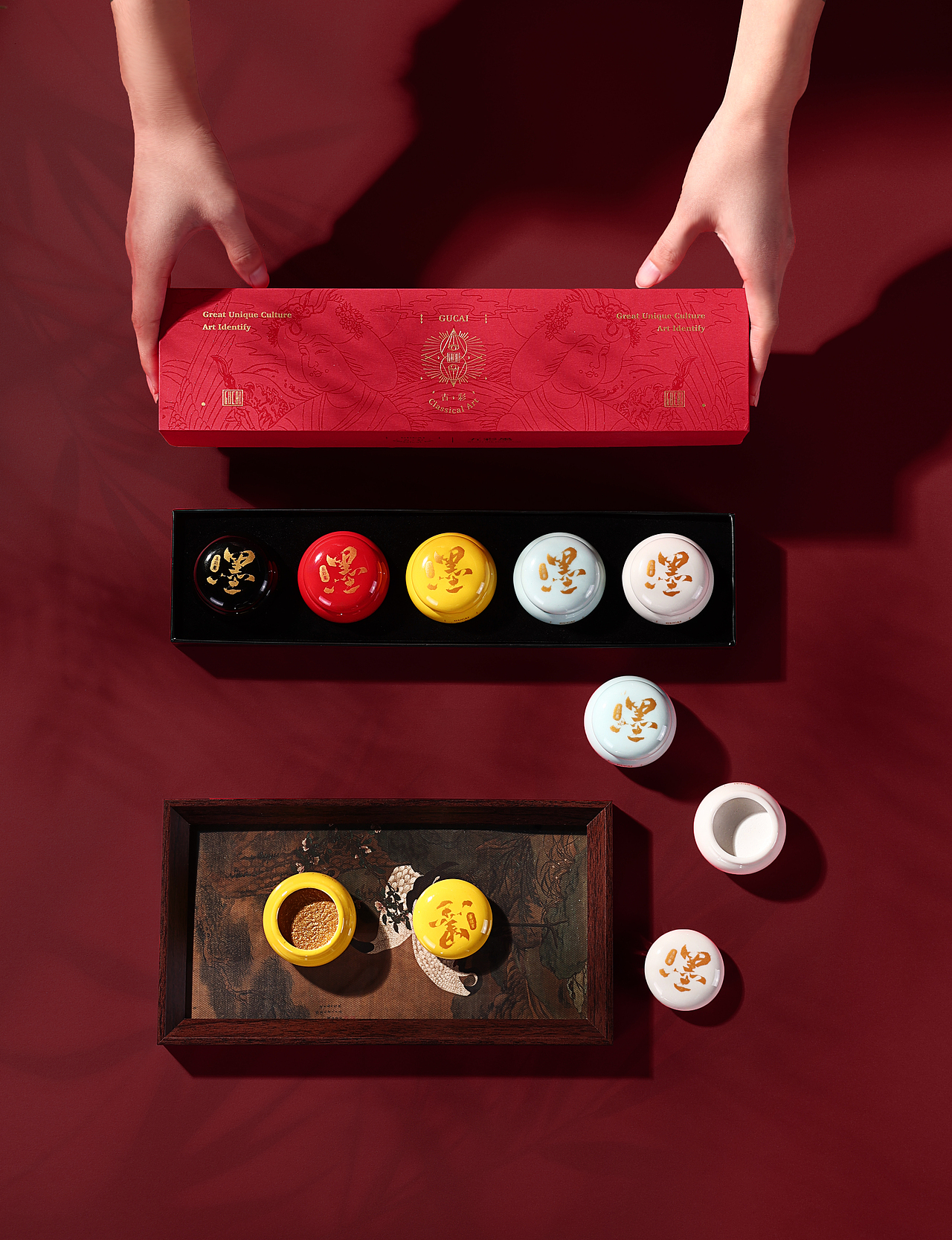 鲁本斯五彩墨国画颜料 产品图片处理（图ZMzgzNTU0MTU2） - 产品摄影 - 站酷设计师爱思考的鱼0227原创素材 - 站酷ZCOOL