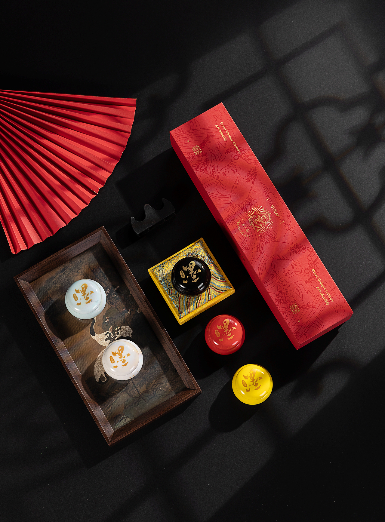 鲁本斯五彩墨国画颜料 产品图片处理