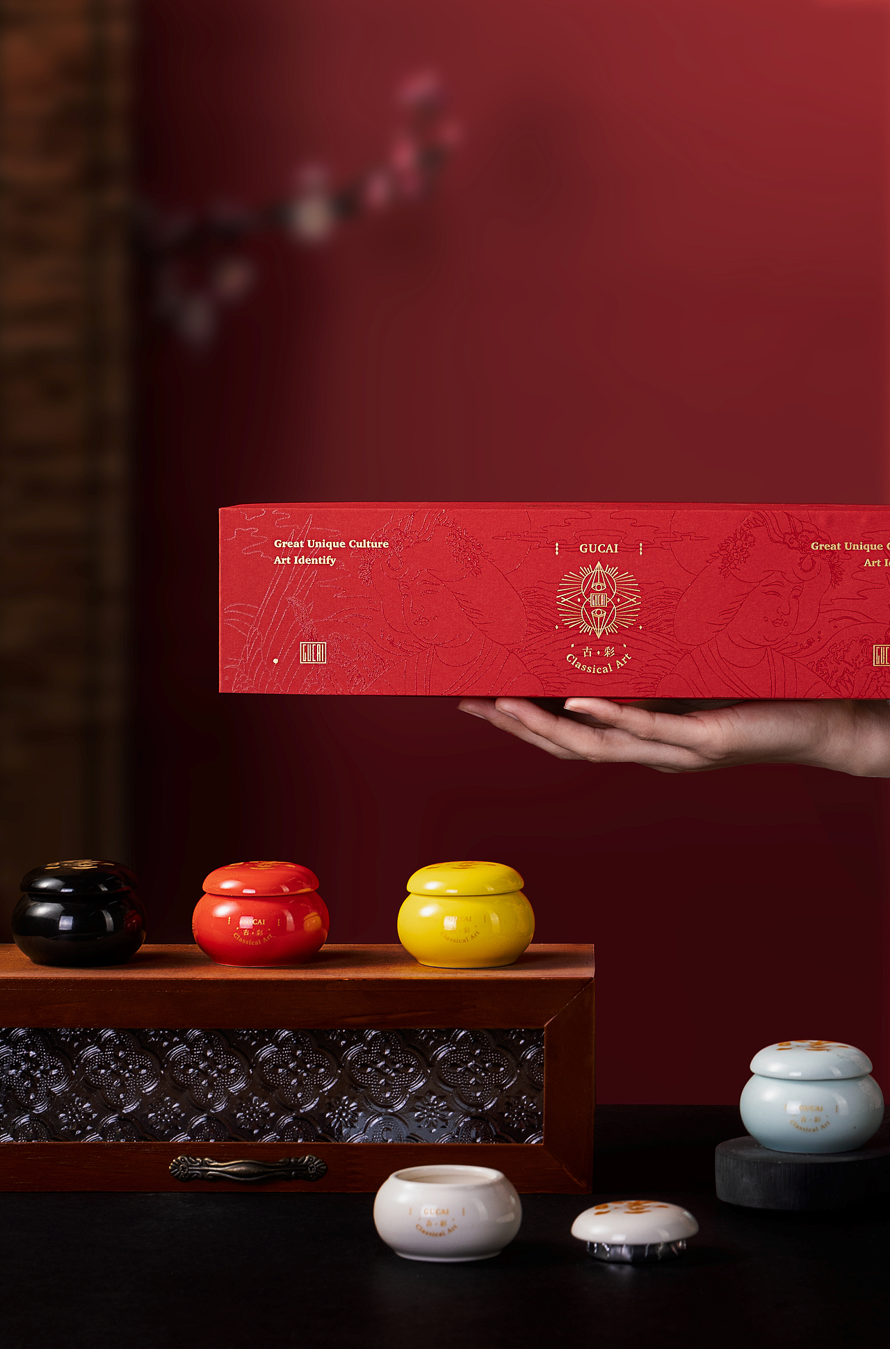 鲁本斯五彩墨国画颜料 产品图片处理