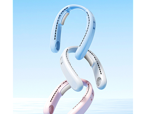 电商平台挂脖风扇渲染