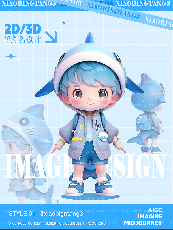 鲨鲨 I 从海洋霸主到Q萌IP形象的蜕变!