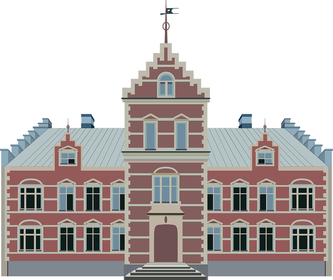 扁平风房子素材