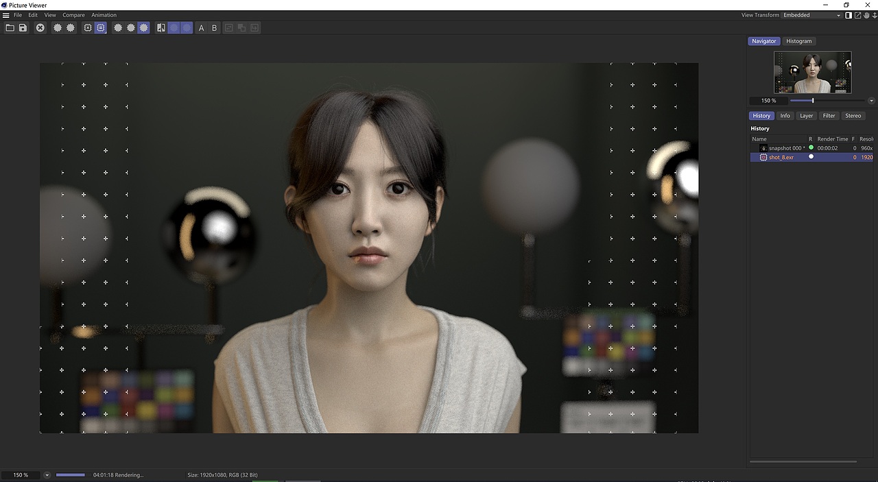 角色雕刻 & 渲染 (feat. Houdini, SONY A7M4)
