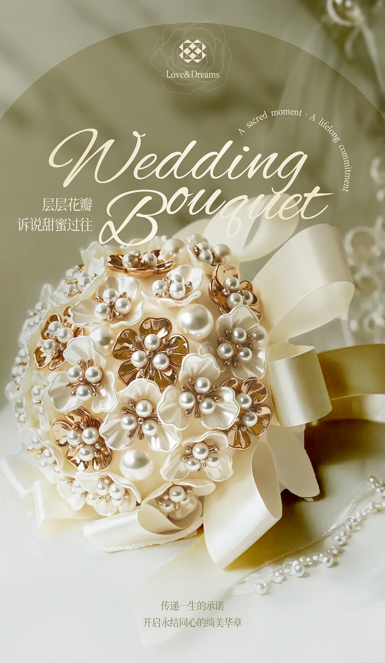 comfyUI精修+排版 | 手捧花海报