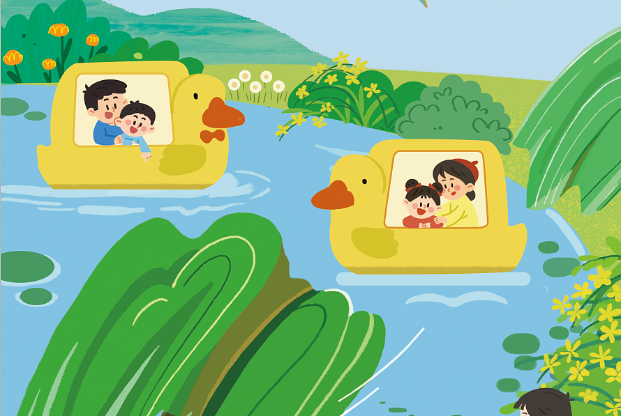 为《嘟嘟熊画报》画的专注力游戏画稿