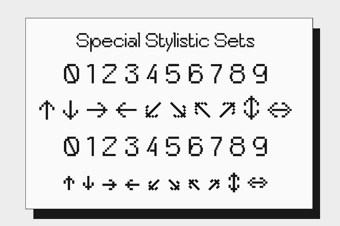 潮流复古怀旧Y2K像素马赛克电子游戏海报标题英文字体