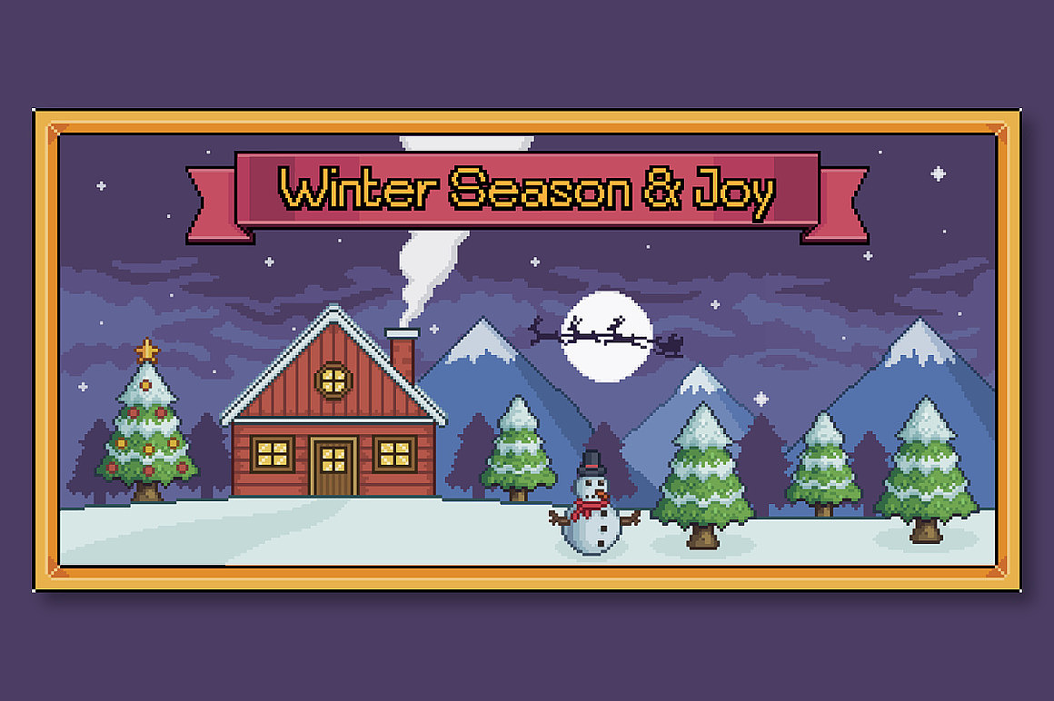 潮流复古怀旧Y2K像素马赛克电子游戏海报标题英文字体