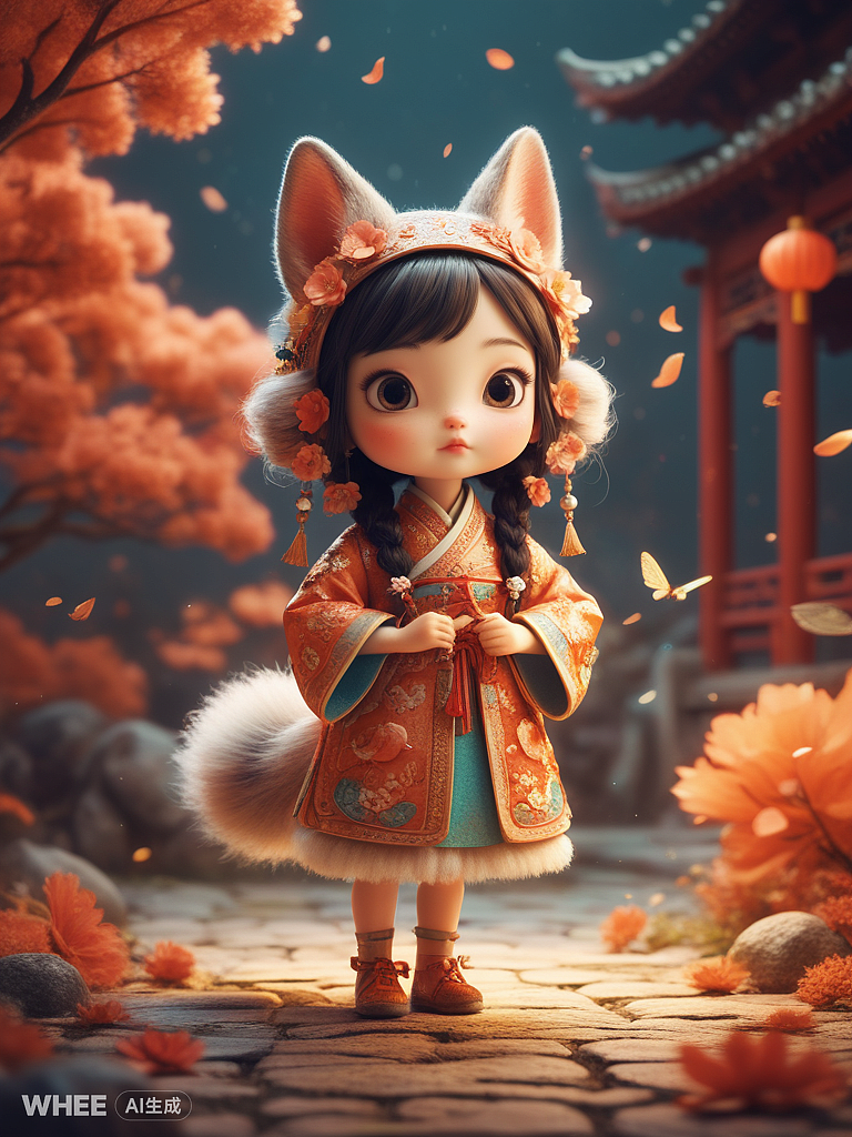 东方小狐仙（图ZMzgzNTc5Mzky） - AI作品 - 站酷设计师设计旅行者6原创素材 - 站酷ZCOOL