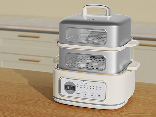 蒸锅渲染主图+详情