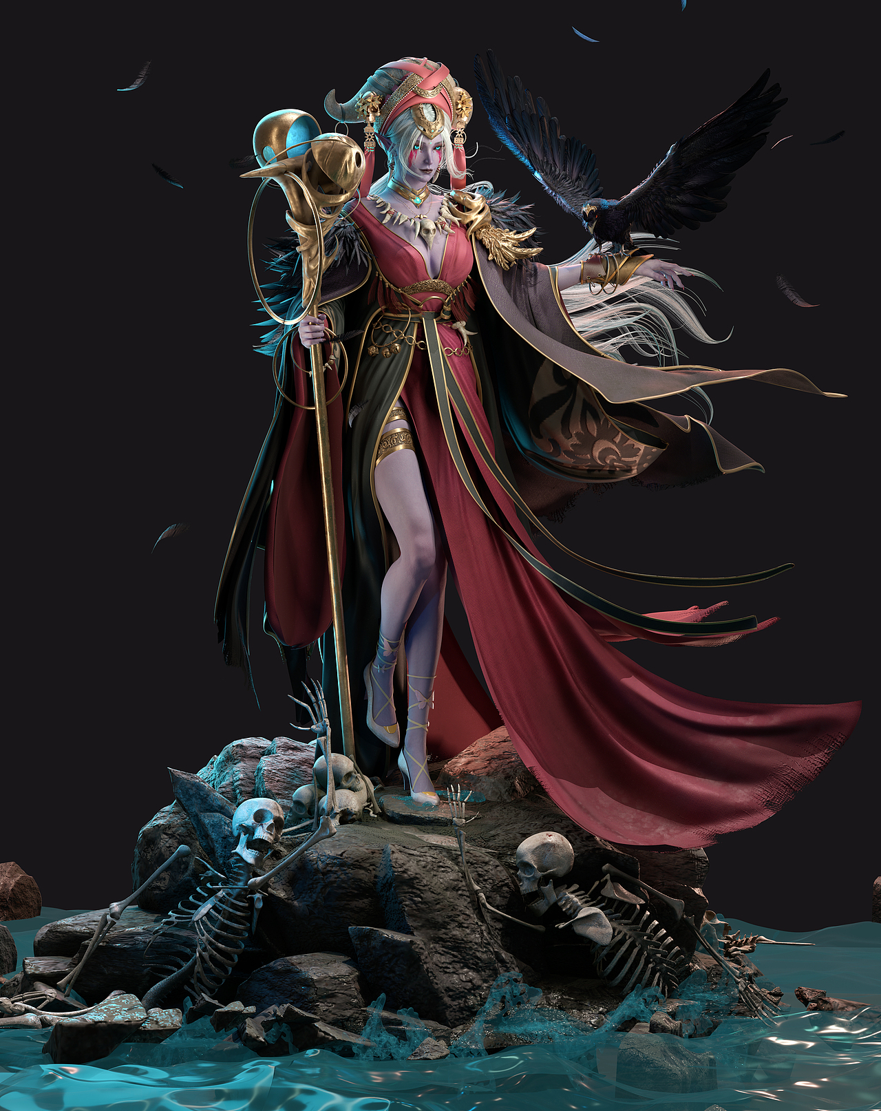 【学员作品】张旭旭--《暗夜女巫》（图ZMzgzNTk0Njc2） - 人物/生物 - 站酷设计师巧课力CGmomo原创素材 - 站酷ZCOOL