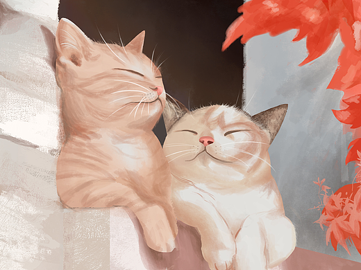 手绘小猫