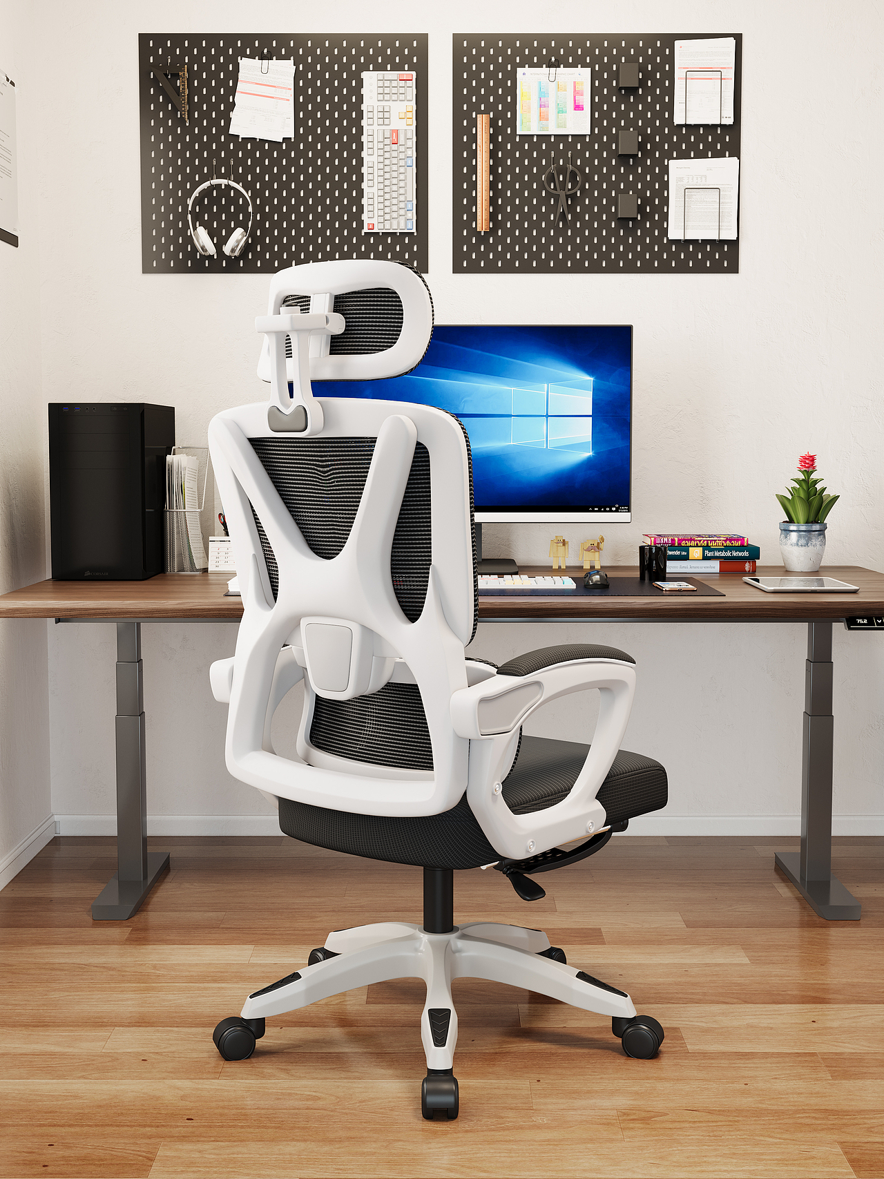 现代电脑椅渲染