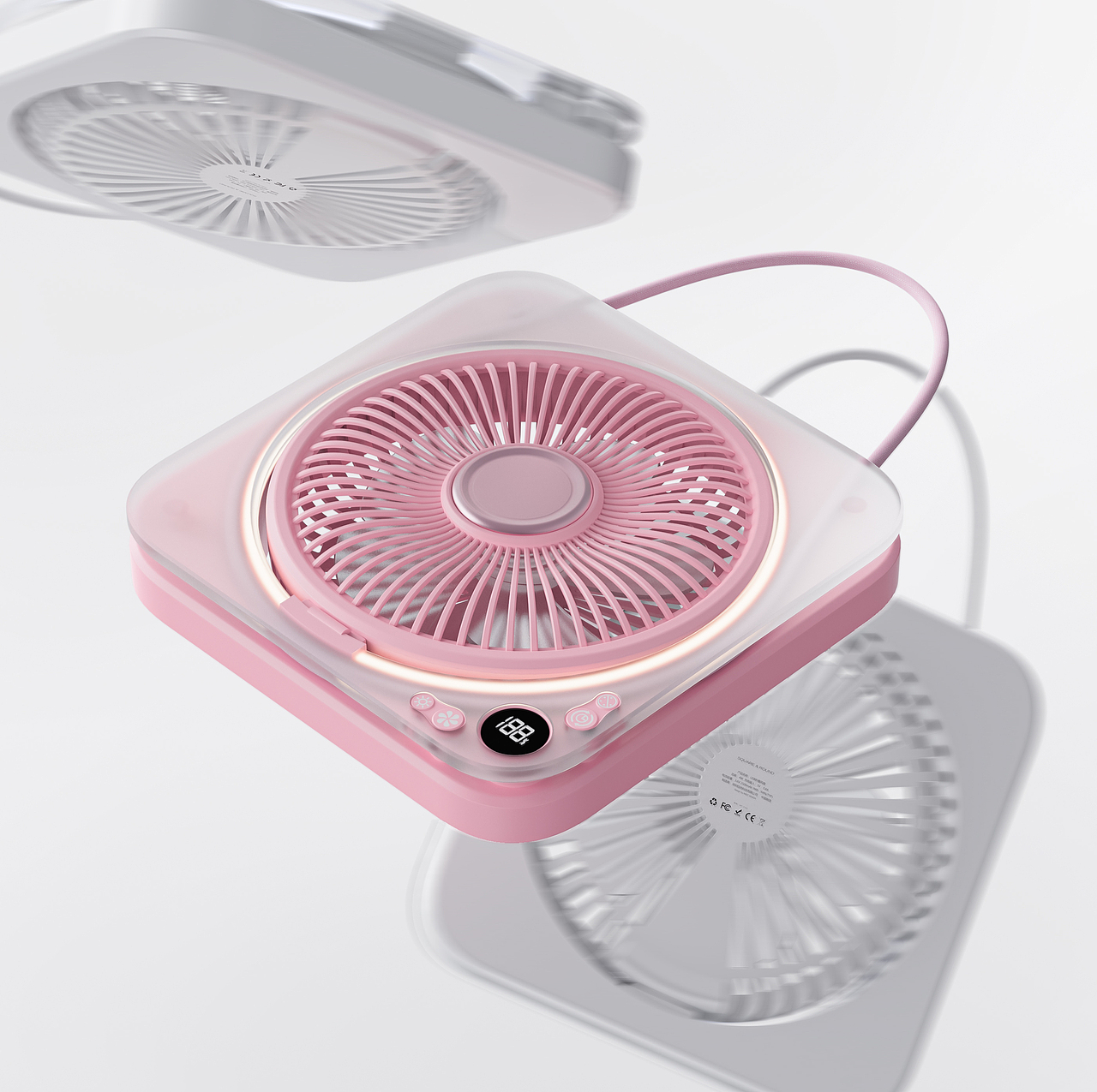 冰晶桌面風扇（圖ZMzgzNTk0MDI0） - 電子產(chǎn)品 - 站酷設計師鈺尚設計原創(chuàng)素材 - 站酷ZCOOL