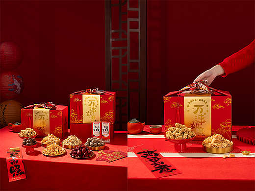 新年零食礼盒拍摄