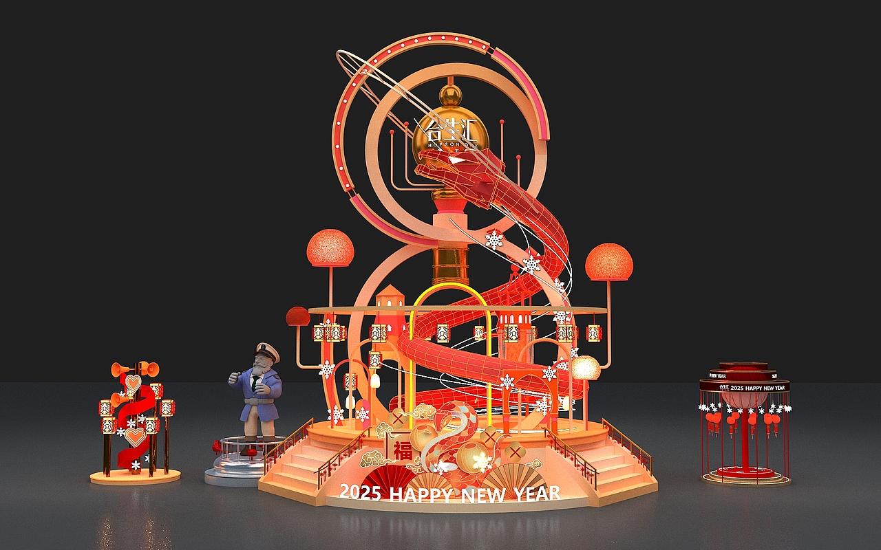 新年美陈（图ZMzgzNjAxNzk2） - 场景 - 站酷设计师Z15654081原创素材 - 站酷ZCOOL