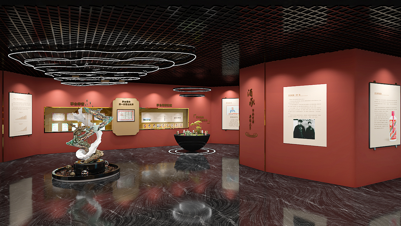 茅台文化体验馆，项目已落地，发发过程稿（图ZMzgzNjEwMzQw） - 商业空间设计 - 站酷设计师空缺了黄昏原创素材 - 站酷ZCOOL