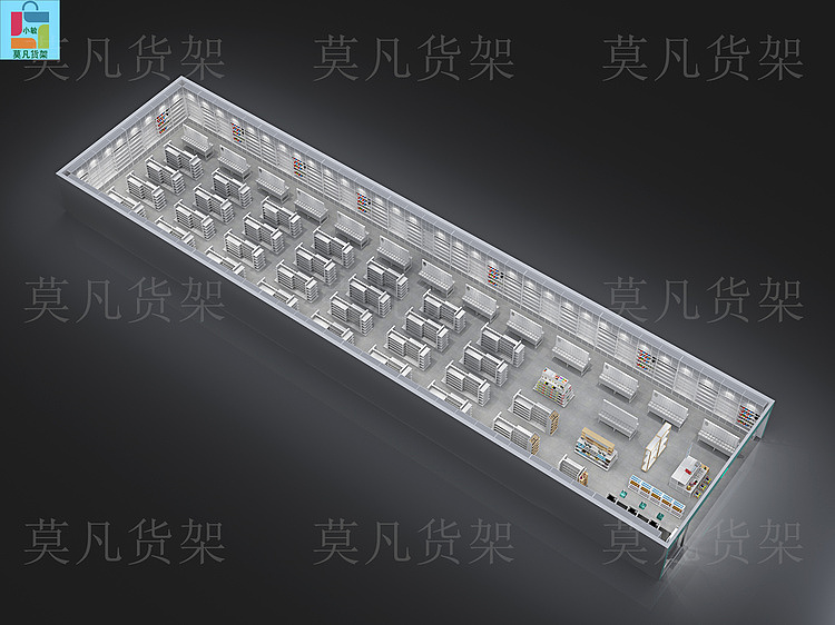 莫凡货架厂家满足时尚需求-精品百货店道具情景陈列