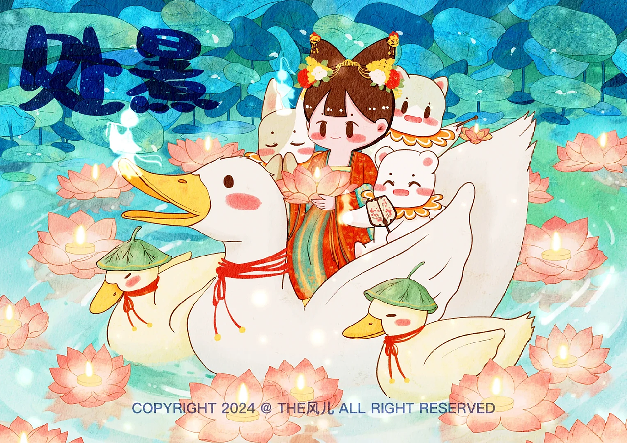 节气场景插画小合集 | 从立秋走到霜降啦！（图ZMzgzNjE2NDcy） - 商业插画 - 站酷设计师The风儿原创素材 - 站酷ZCOOL