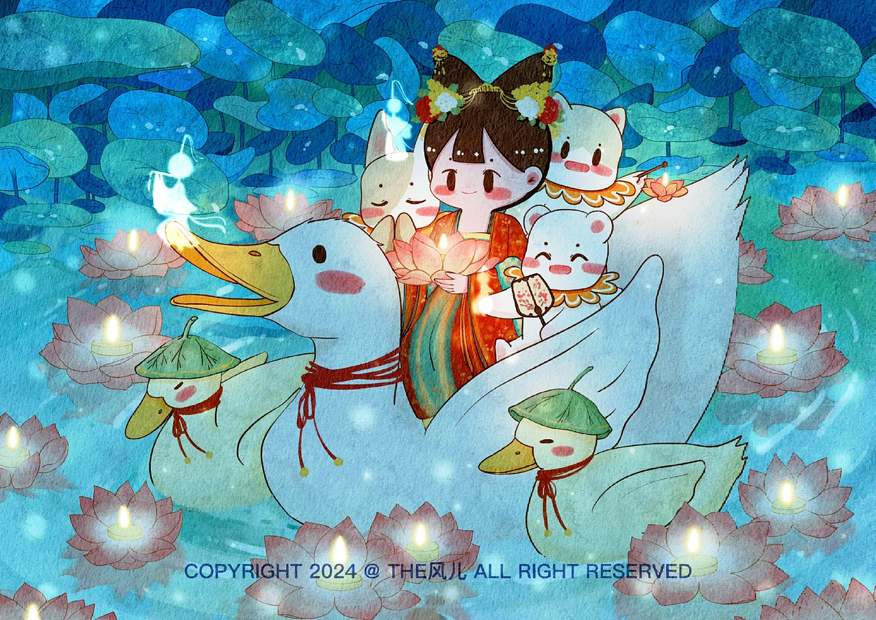 节气场景插画小合集 | 从立秋走到霜降啦！（图ZMzgzNjE2NjQ4） - 商业插画 - 站酷设计师The风儿原创素材 - 站酷ZCOOL