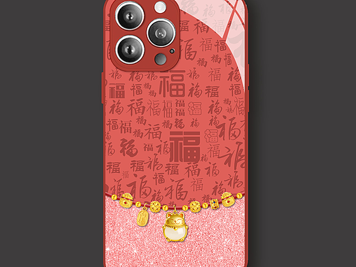招财猫手机壳图案可授权
