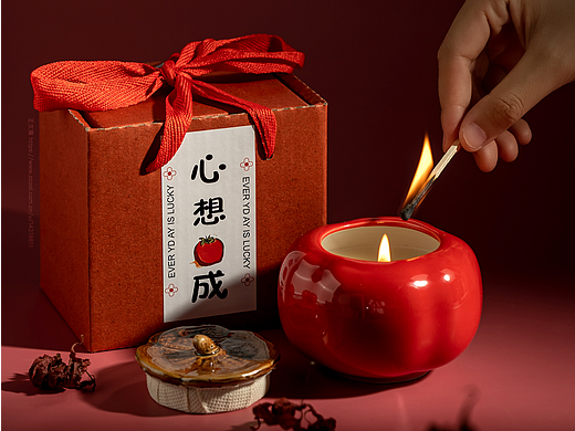 香薰蜡烛| 心想柿成| 静物摄影| 