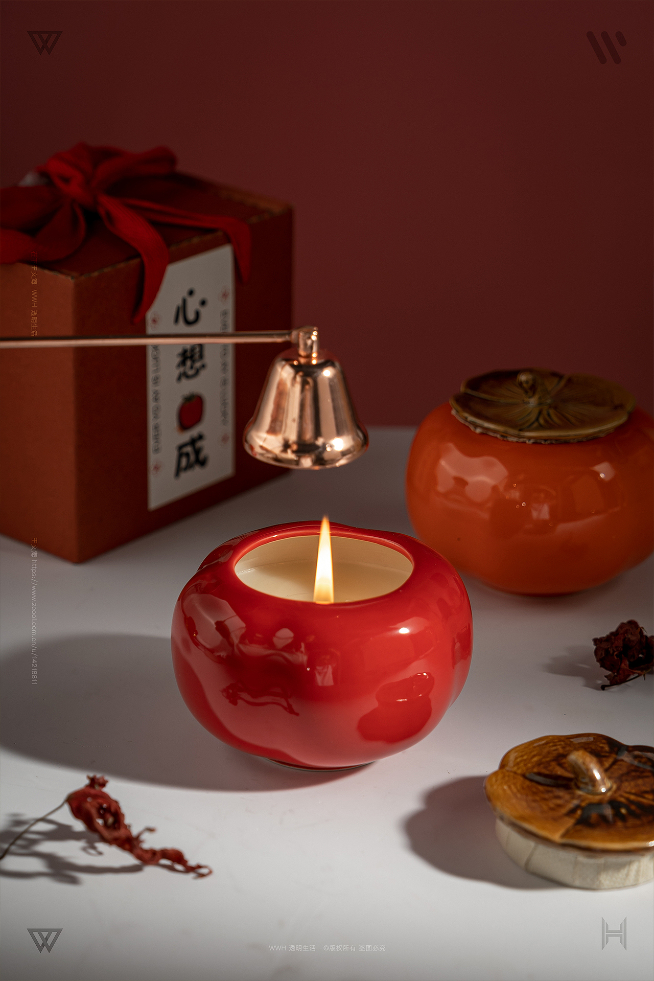 香薰蜡烛| 心想柿成| 静物摄影|（图ZMzgzNjM1OTUy） - 产品摄影 - 站酷设计师王文海原创素材 - 站酷ZCOOL