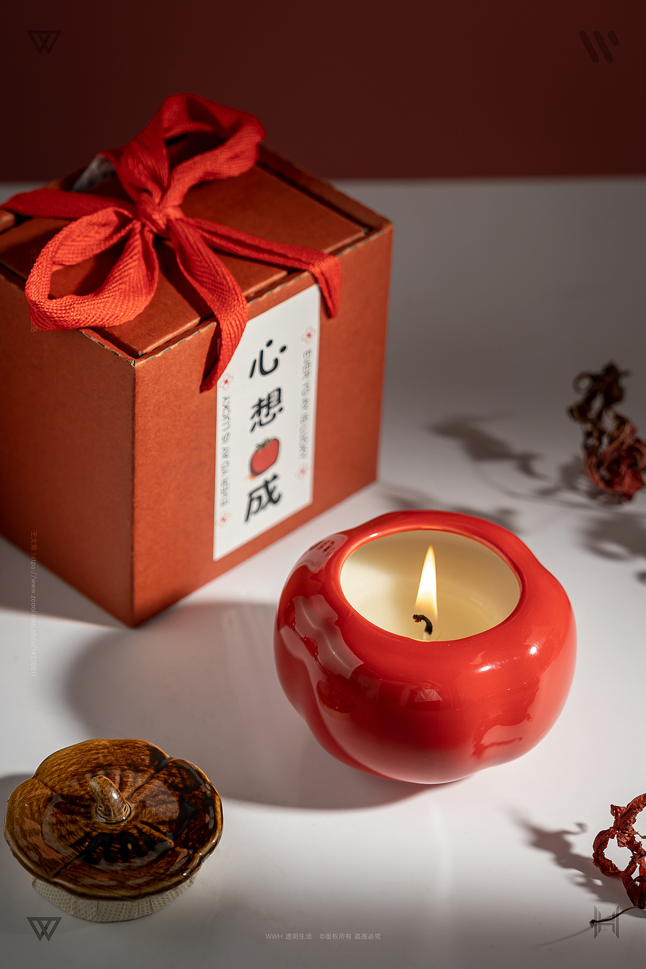 香薰蜡烛| 心想柿成| 静物摄影|（图ZMzgzNjM1OTYw） - 产品摄影 - 站酷设计师王文海原创素材 - 站酷ZCOOL