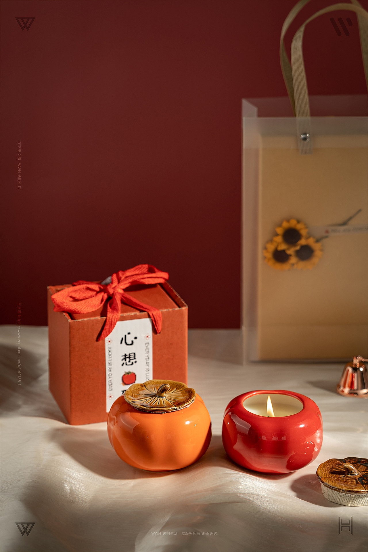 香薰蜡烛| 心想柿成| 静物摄影|（图ZMzgzNjM1OTcy） - 产品摄影 - 站酷设计师王文海原创素材 - 站酷ZCOOL