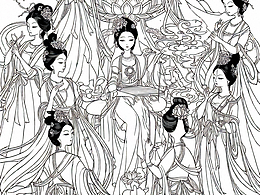 仙女飛仙盛宴圖