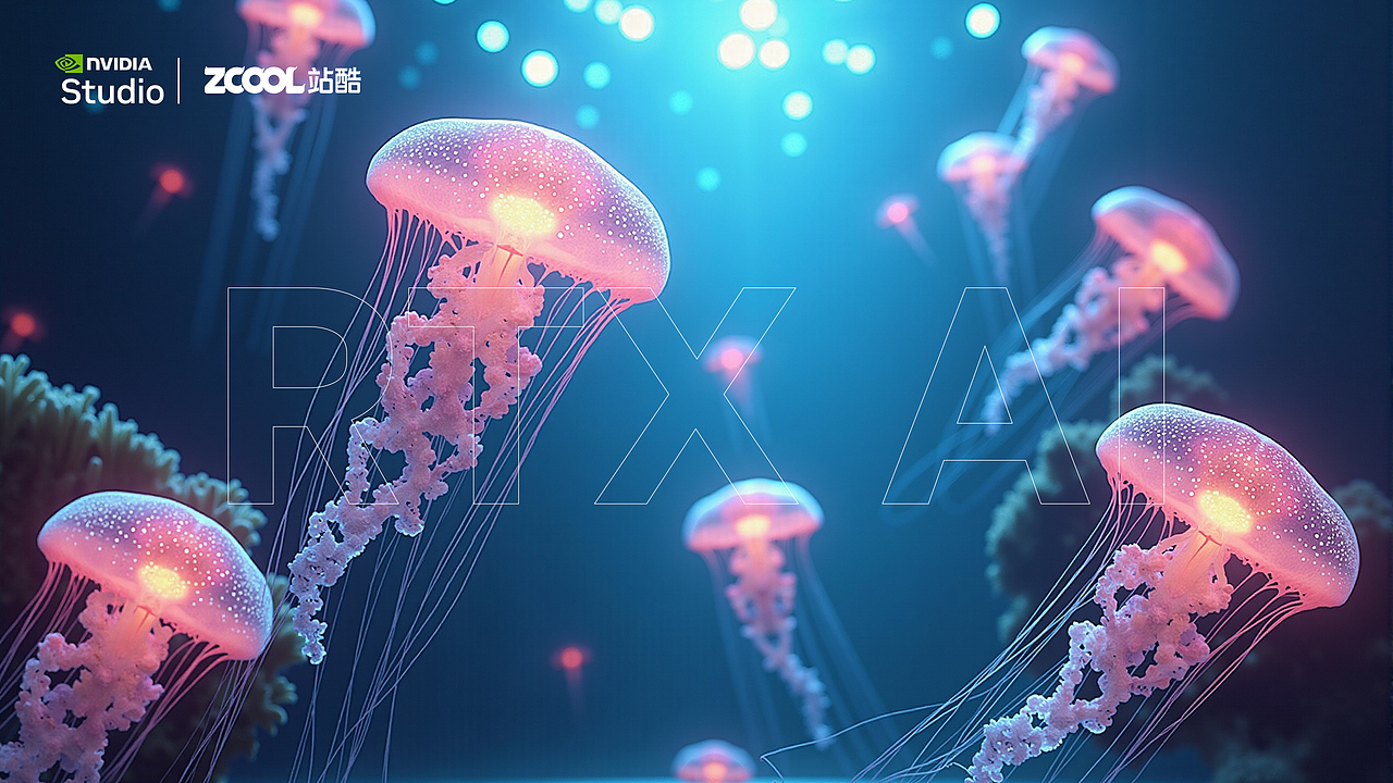 《RTX AI-海底潜水艇 探索海底奇幻之光》（图ZMzgzNjUzNDg4） - AI作品 - 站酷设计师是你的小兔子原创素材 - 站酷ZCOOL