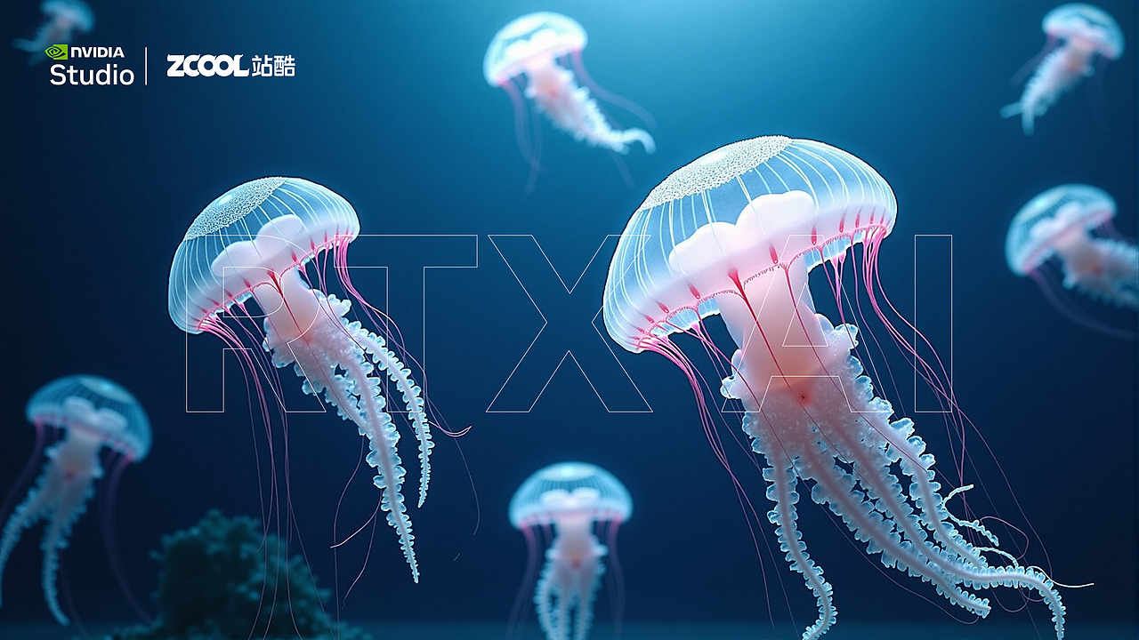 《RTX AI-海底潜水艇 探索海底奇幻之光》（图ZMzgzNjUzNTU2） - AI作品 - 站酷设计师是你的小兔子原创素材 - 站酷ZCOOL