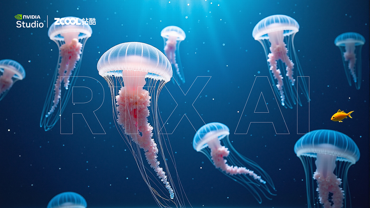 《RTX AI-海底潜水艇 探索海底奇幻之光》（图ZMzgzNjUzNTYw） - AI作品 - 站酷设计师是你的小兔子原创素材 - 站酷ZCOOL