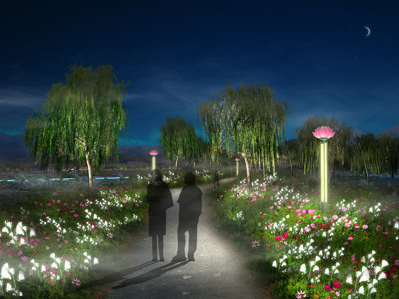 PS夜景效果转绘