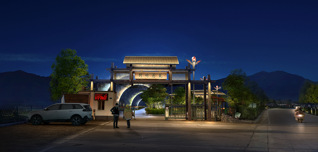 PS夜景效果转绘