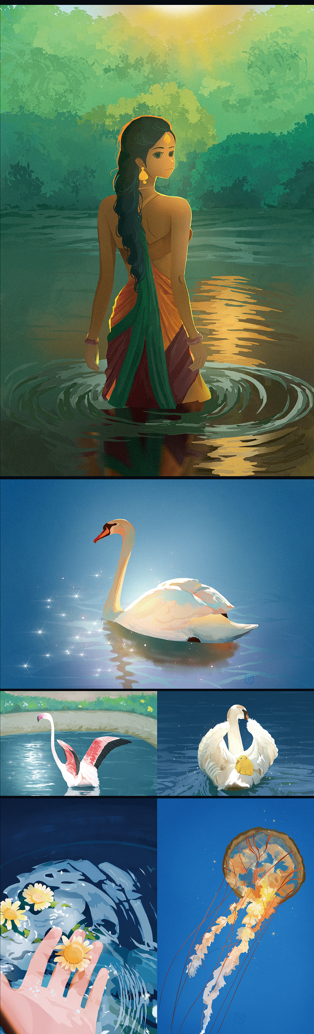 2024年插画年终总结（图ZMzgzNjYxNzA4） - 创作习作 - 站酷设计师猫的桔子汁原创素材 - 站酷ZCOOL