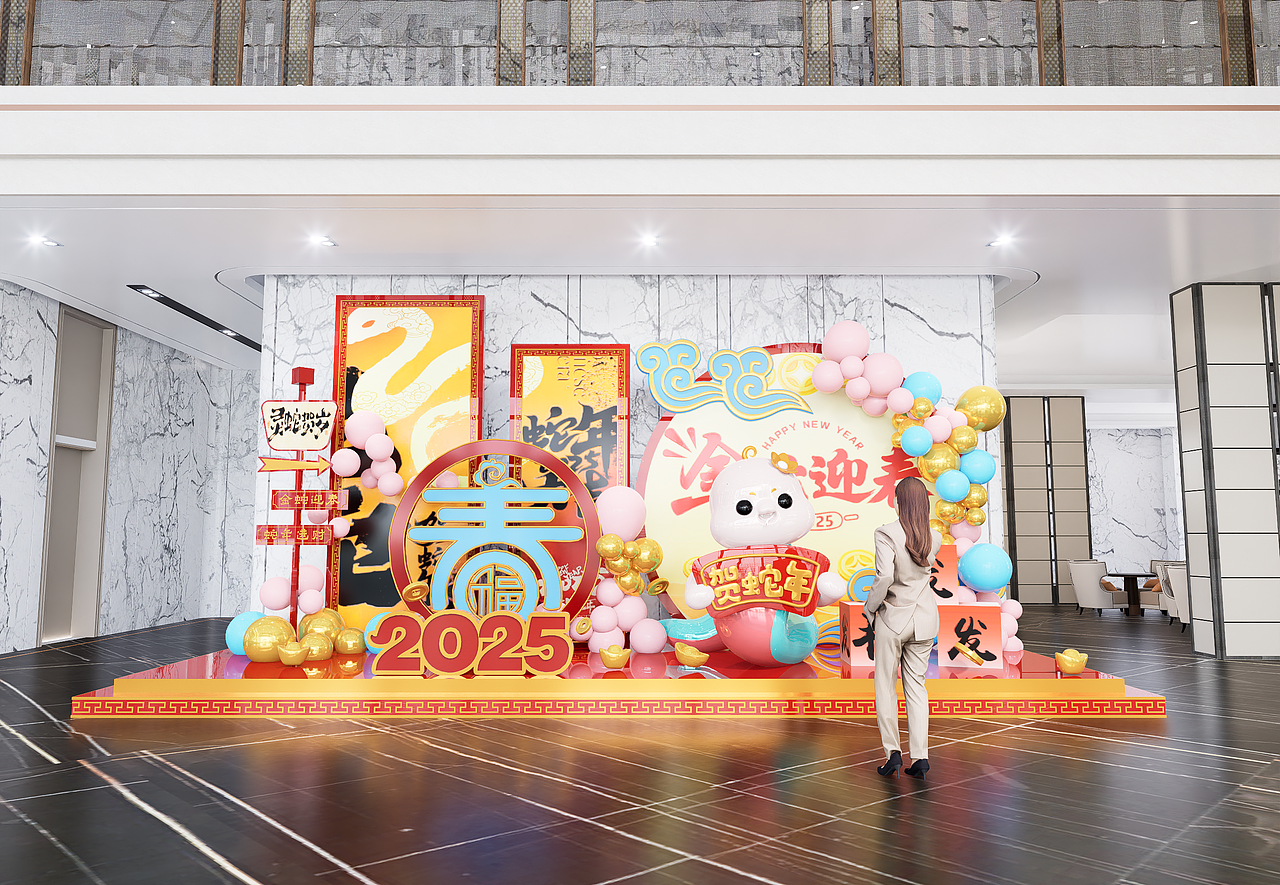 春节美陈点位分享（图ZMzgzNjY2NTI0） - 展陈设计 - 站酷设计师中艺之道原创素材 - 站酷ZCOOL