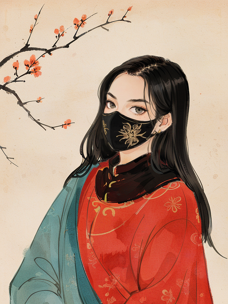 口罩（图ZMzgzNjY2NjI0） - AI作品 - 站酷设计师红番茄经典原创素材 - 站酷ZCOOL
