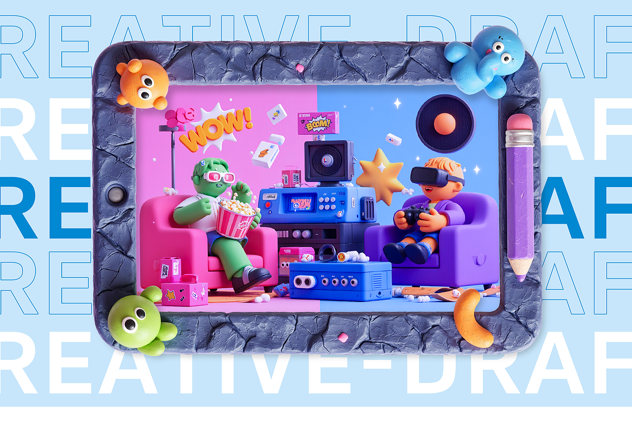 AIGC辅助三维卡通海报设计