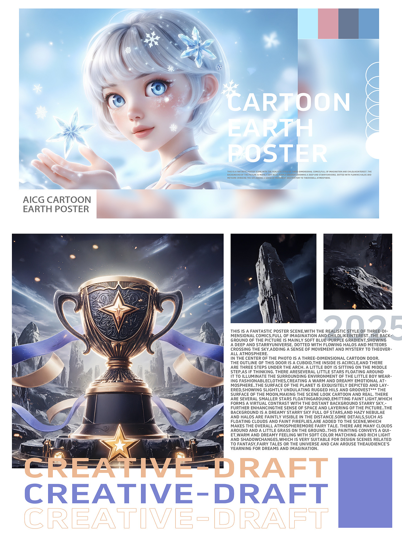 AIGC辅助三维卡通海报设计
