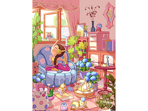 休閑時(shí)光（個(gè)人主頁-ZNzExODEzOTY=） - 商業(yè)插畫 - 站酷設(shè)計(jì)師貓梨a原創(chuàng)素材 - 站酷ZCOOL