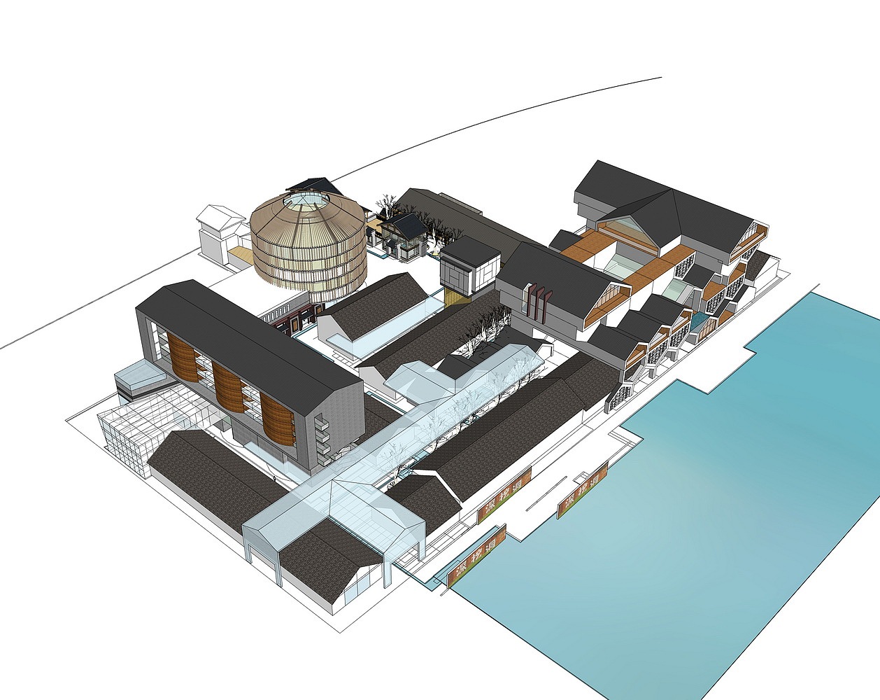 艺术粮仓SU模型下载