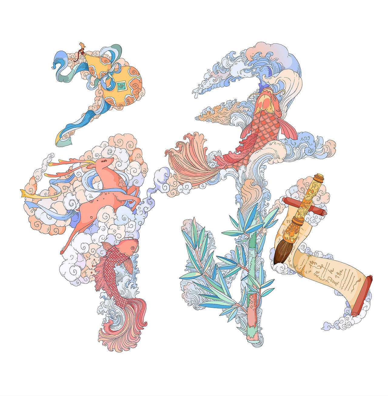 2024年作品年度总结（图ZMzgzNjc1MDky） - 商业插画 - 站酷设计师ZBC_BETTER原创素材 - 站酷ZCOOL