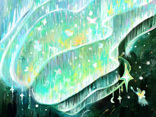 原创插画｜极光