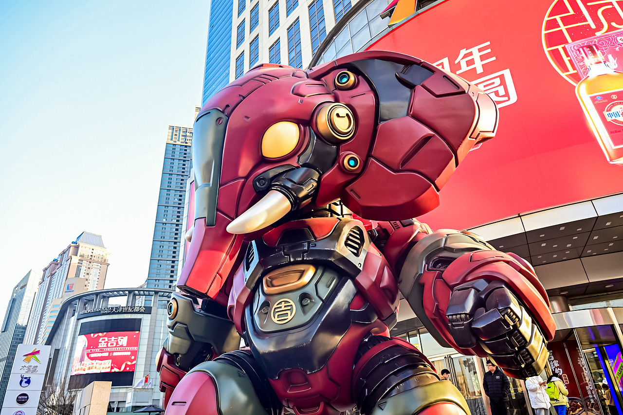 大吉之象！六米高机甲巨兽《赛博吉象》实体呈现！（图ZMzgzNjc3MzE2） - 手办/模玩 - 站酷设计师避世伯爵原创素材 - 站酷ZCOOL